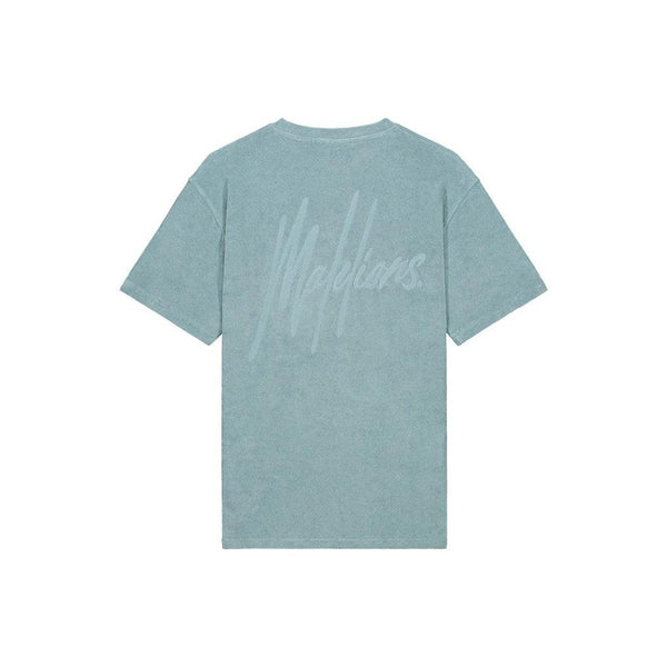 Signature Towelling T-shirt Light Blue-Malelions-Mansion Clothing