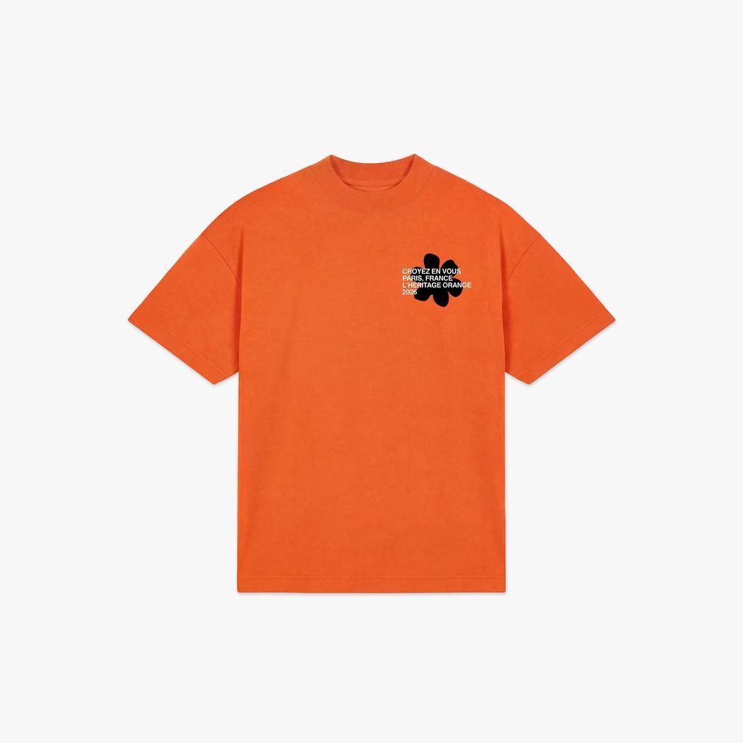 Silhouette T-shirt Orange-CROYEZ-Mansion Clothing
