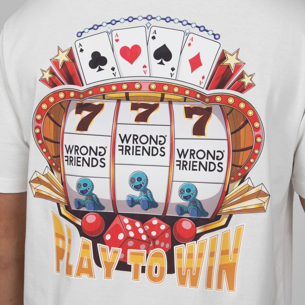 Sloan T-shirt Coconut White-wrong friends-Mansion Clothing
