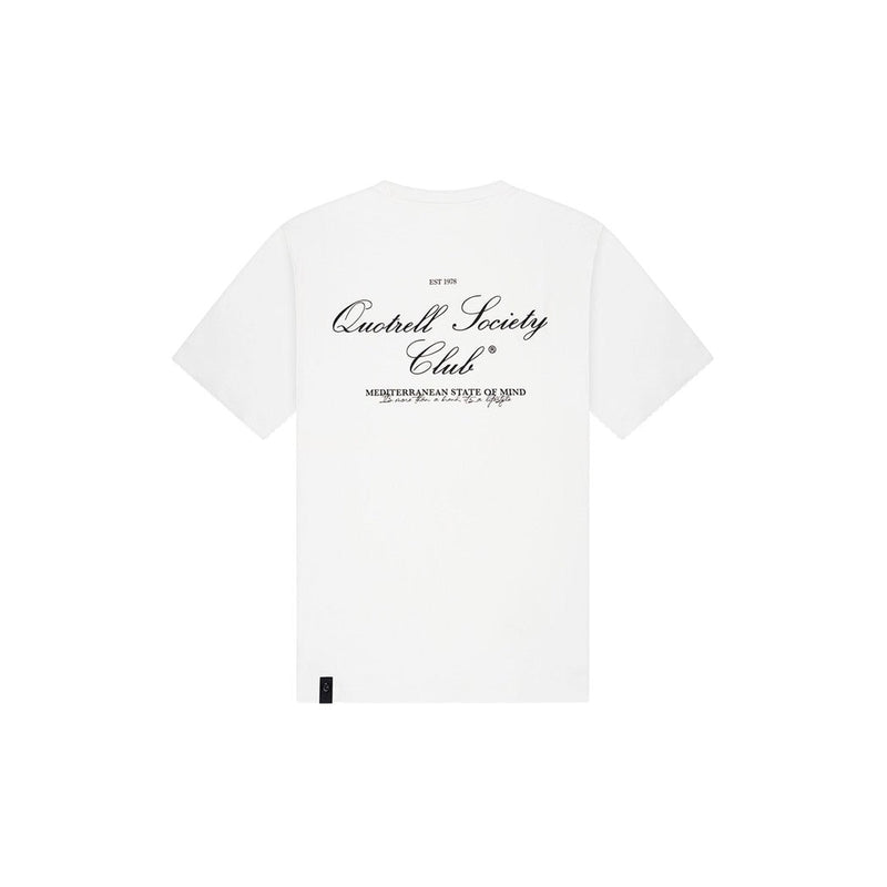 Society Club T-shirt White/Black