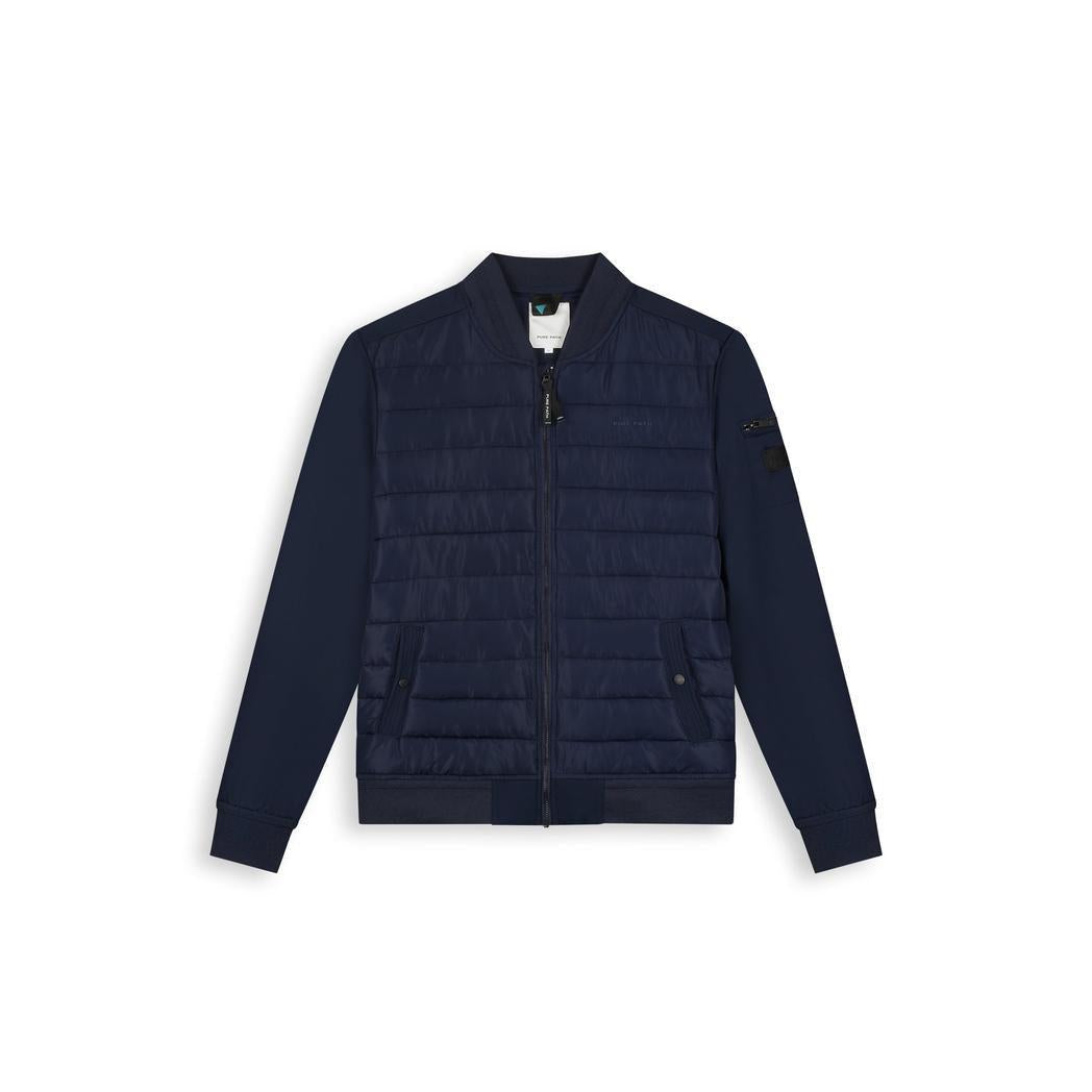 Softshell Padded Jacket Dark Navy-Pure Path-Mansion Clothing