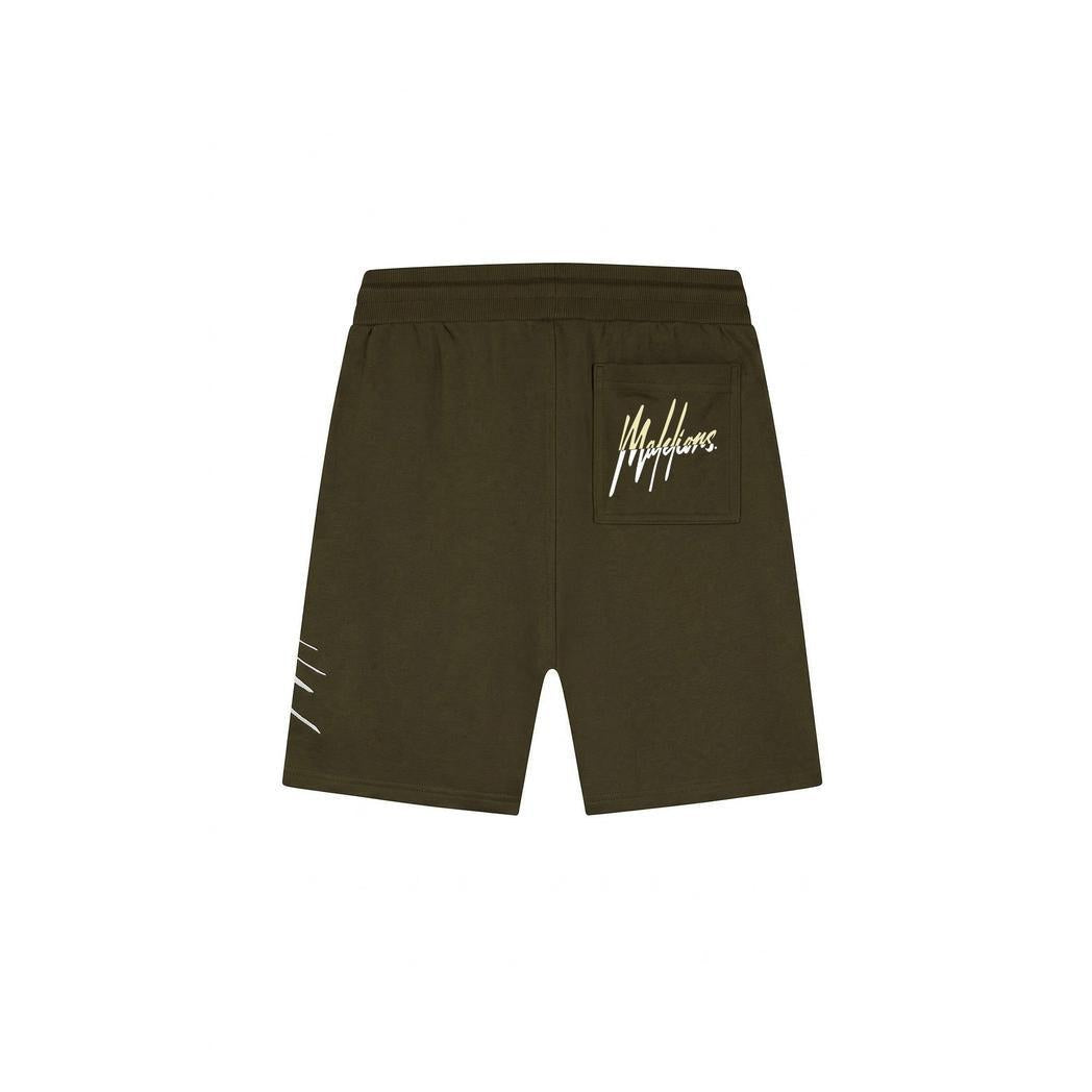 Split Shorts Vintage Green