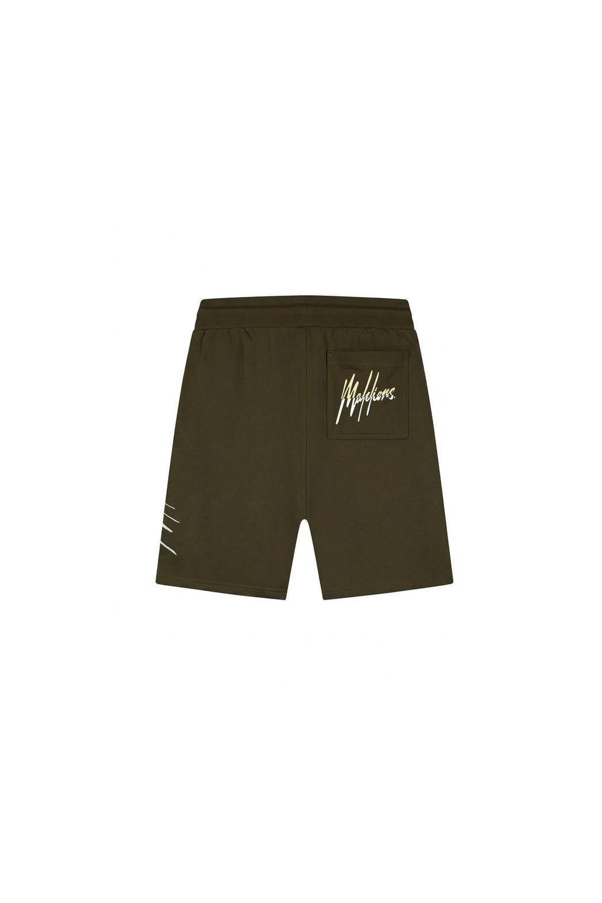 Split Shorts Vintage Green