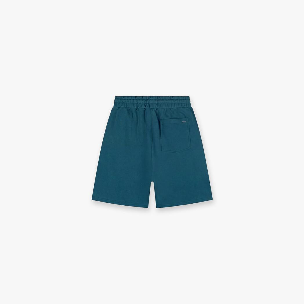 Stamp Shorts Dark Teal-Croyez-Mansion Clothing