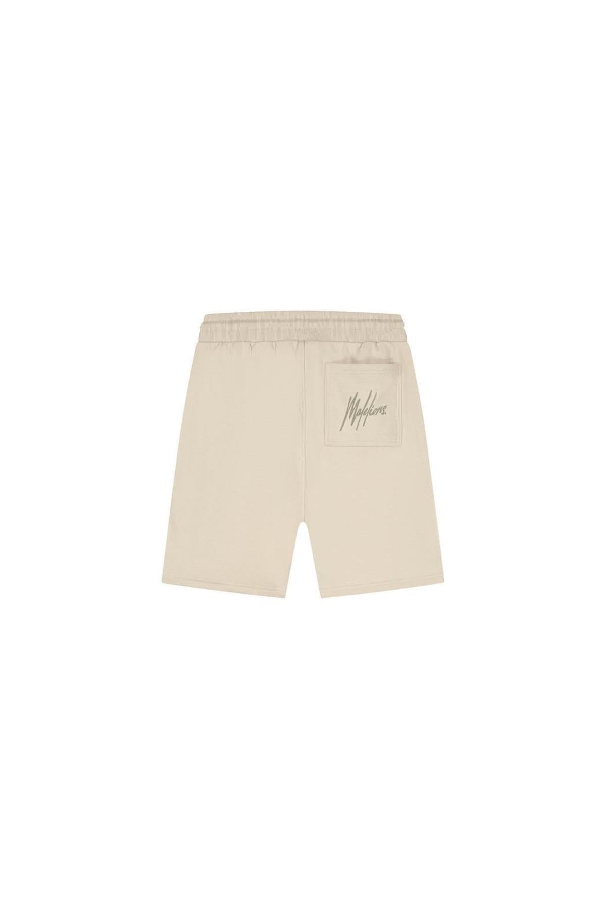 Striped Signature Shorts Light Taupe