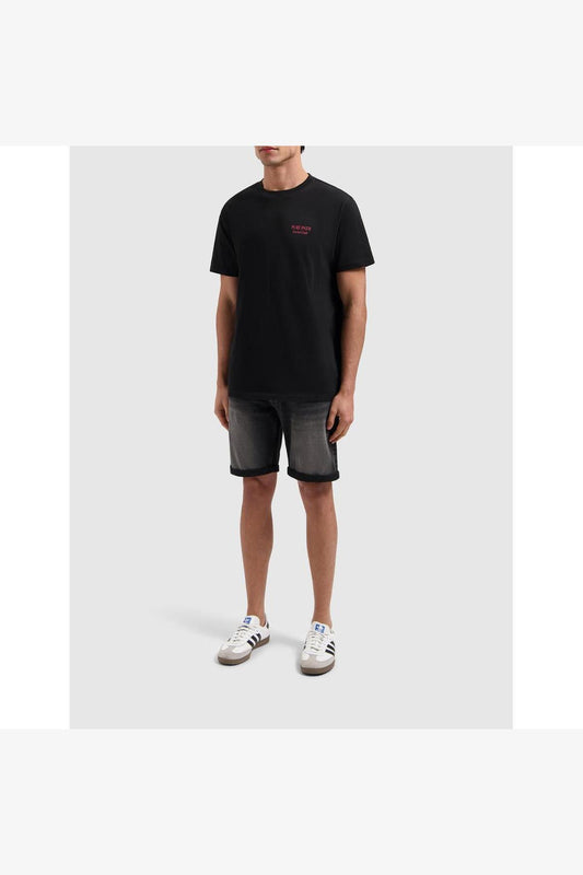 The Miles Slim Fit Shorts Denim Dark Grey