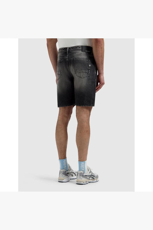 The Owen Regular Fit Short Denim Dark Grey