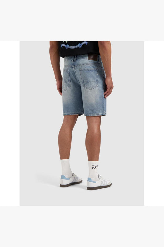 The Owen Regular Fit Shorts Denim Mid Blue