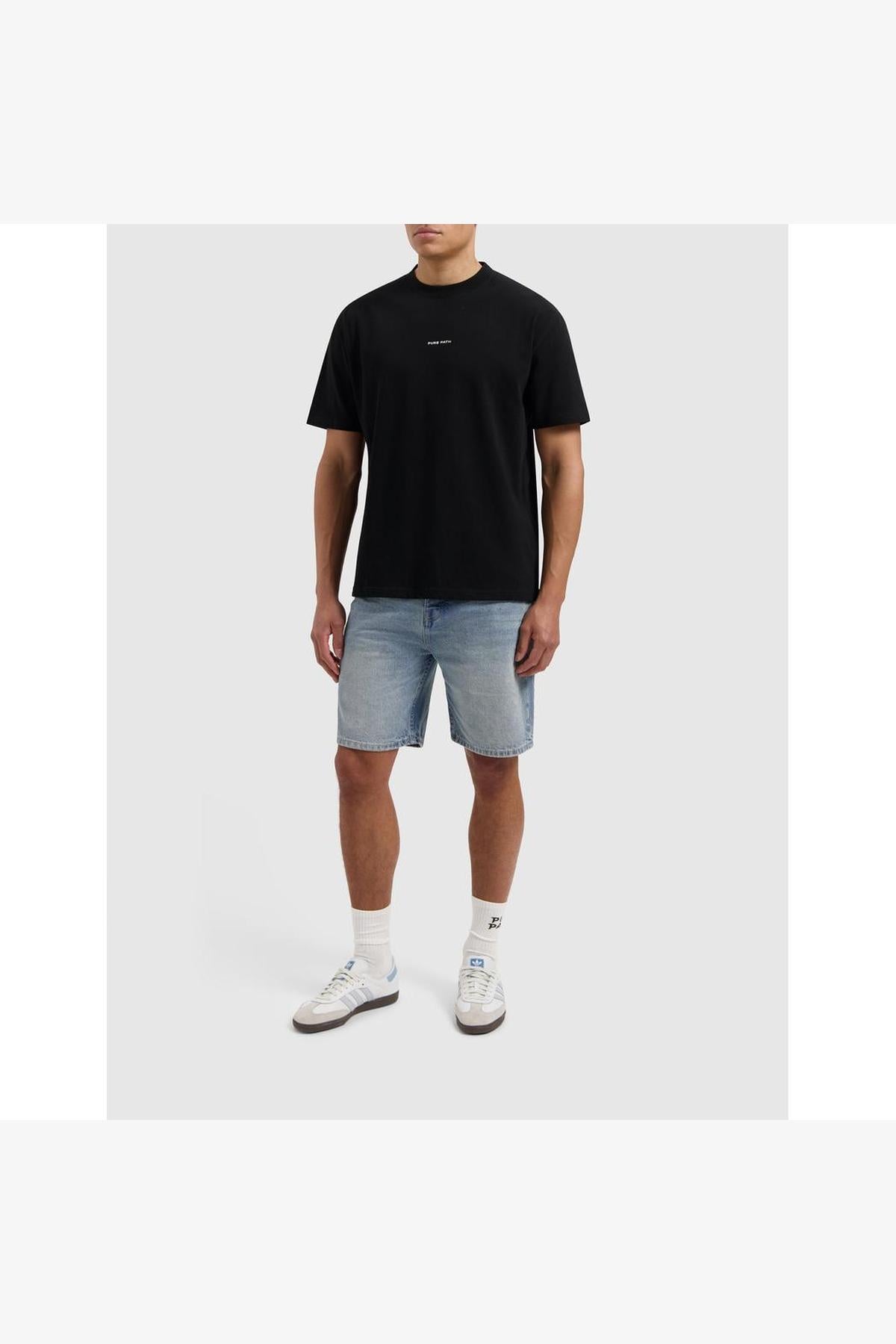 The Owen Regular Fit Shorts Denim Mid Blue