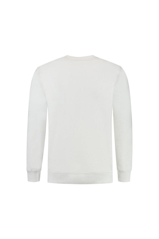 Tonal Embroidered Sweater - Off White