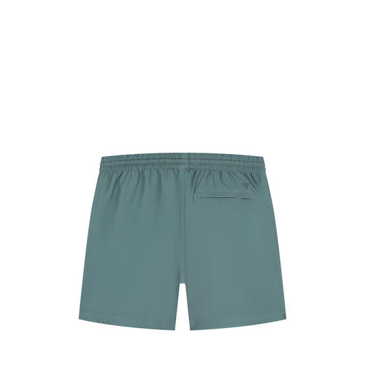 Tonal Logo Swim Shorts Faded Green-Pure Path-Mansion Clothing