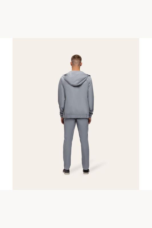 Tracksuit Jacket with Hood Light Grey