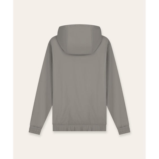 Tracksuit Jacket with Hoody Taupe-Tria D'oro-Mansion Clothing