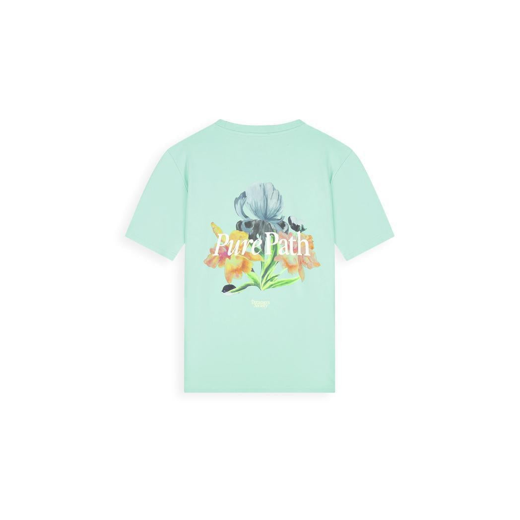 Trio of Flowers T-shirt Mint-Pure Path-Mansion Clothing