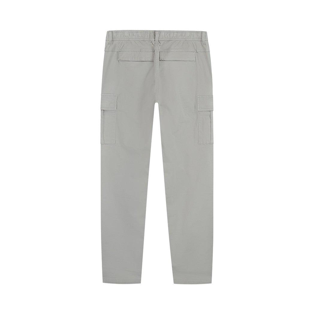 Twill Cargo Pants Grey Plain-Pure Path-Mansion Clothing