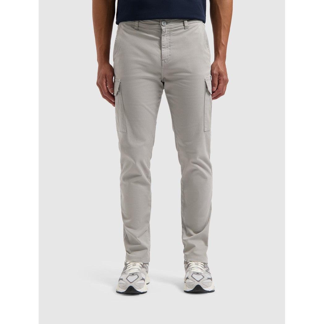 Twill Cargo Pants Grey Plain-Pure Path-Mansion Clothing