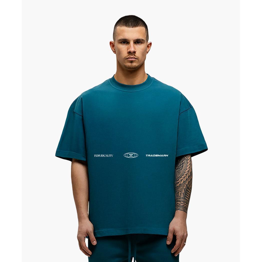 Uncommon Minds Summer Set Loose Fit T-Shirt Teal-JORCUSTOM-Mansion Clothing