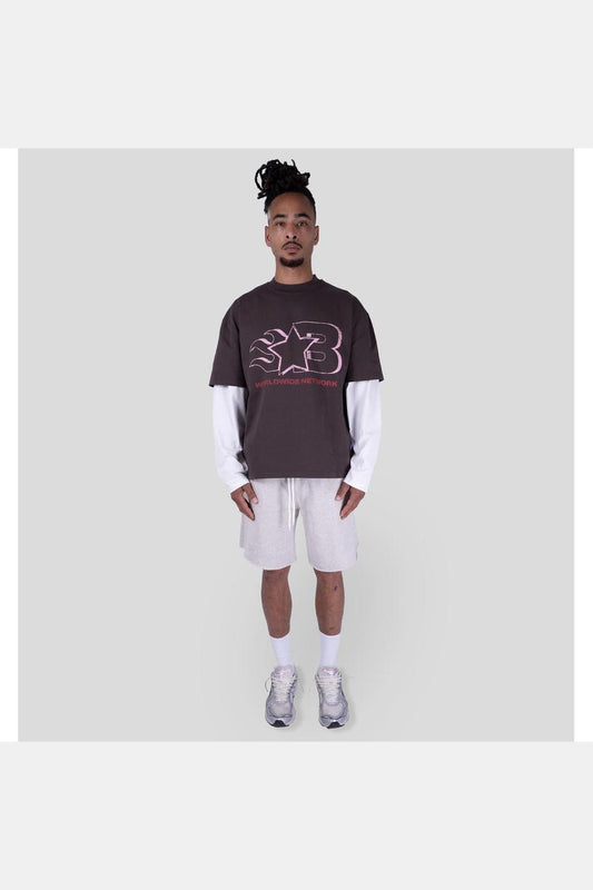 VOICEMAIL DOUBLE LAYER BROWN / OFFWHITE-Bobby Blanks-Mansion Clothing