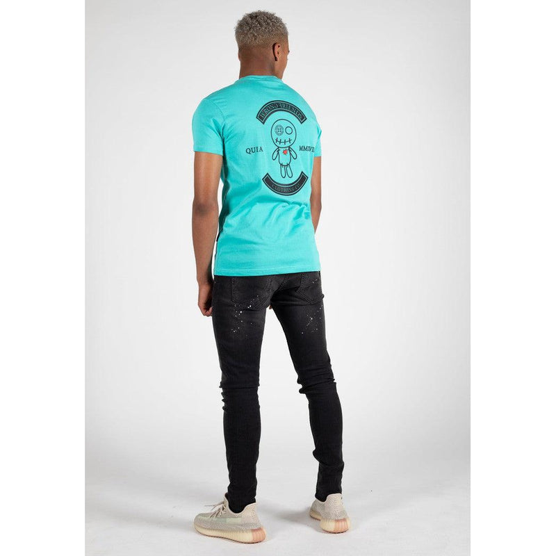Verona T-shirt Turquoise-wrong friends-Mansion Clothing
