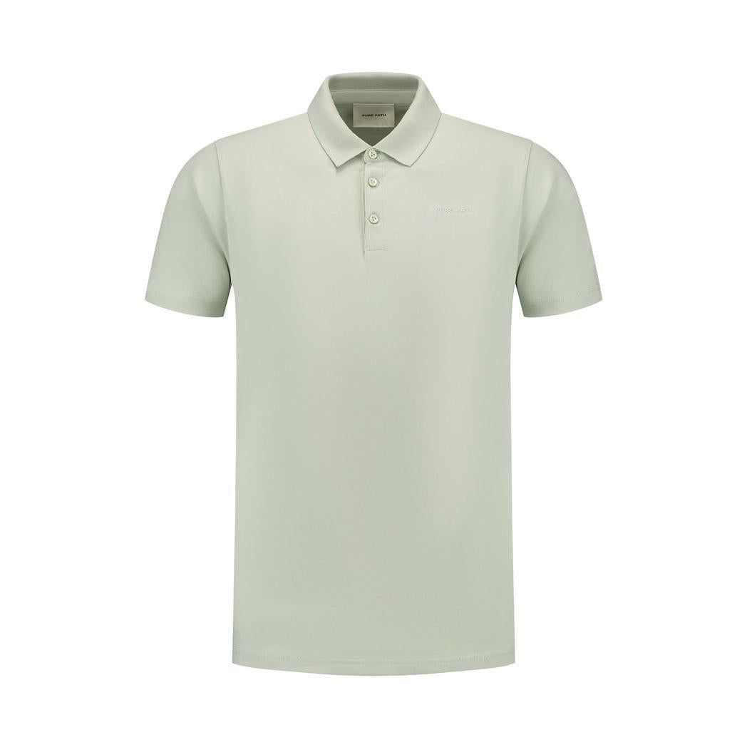 Wordmark Polo Light Green-Pure Path-Mansion Clothing