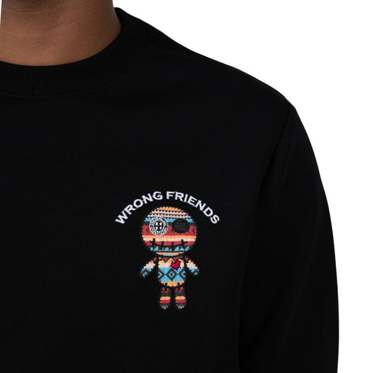 Wrong Friends San Benito Sweater WF1208 Black-wrong friends-Mansion Clothing