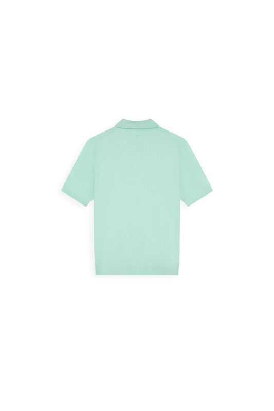Zip Knitted Polo Mint