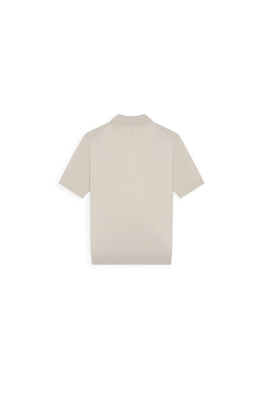Zip Knitted Polo Sand