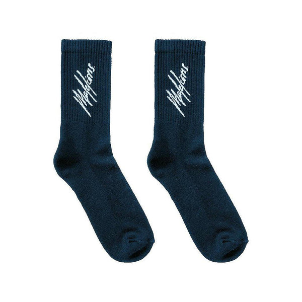 Socks 2-pack - Navy - Light Blue-Malelions-Mansion Clothing