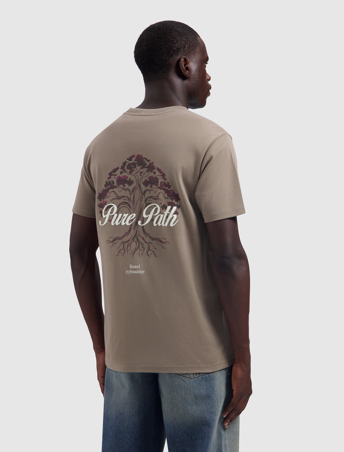 Rooted Tree T-shirt Taupe