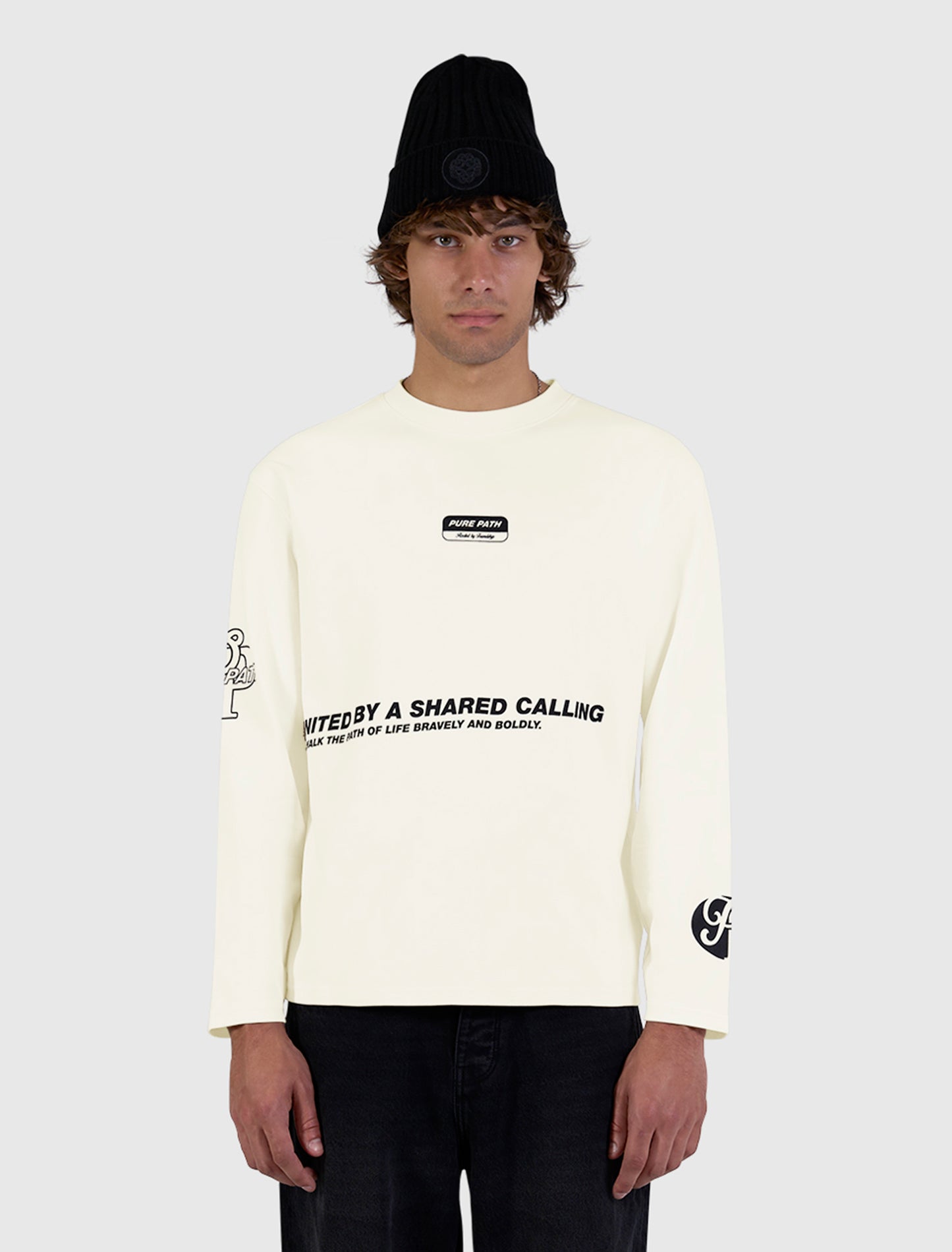United Longsleeve T-shirt Ecru