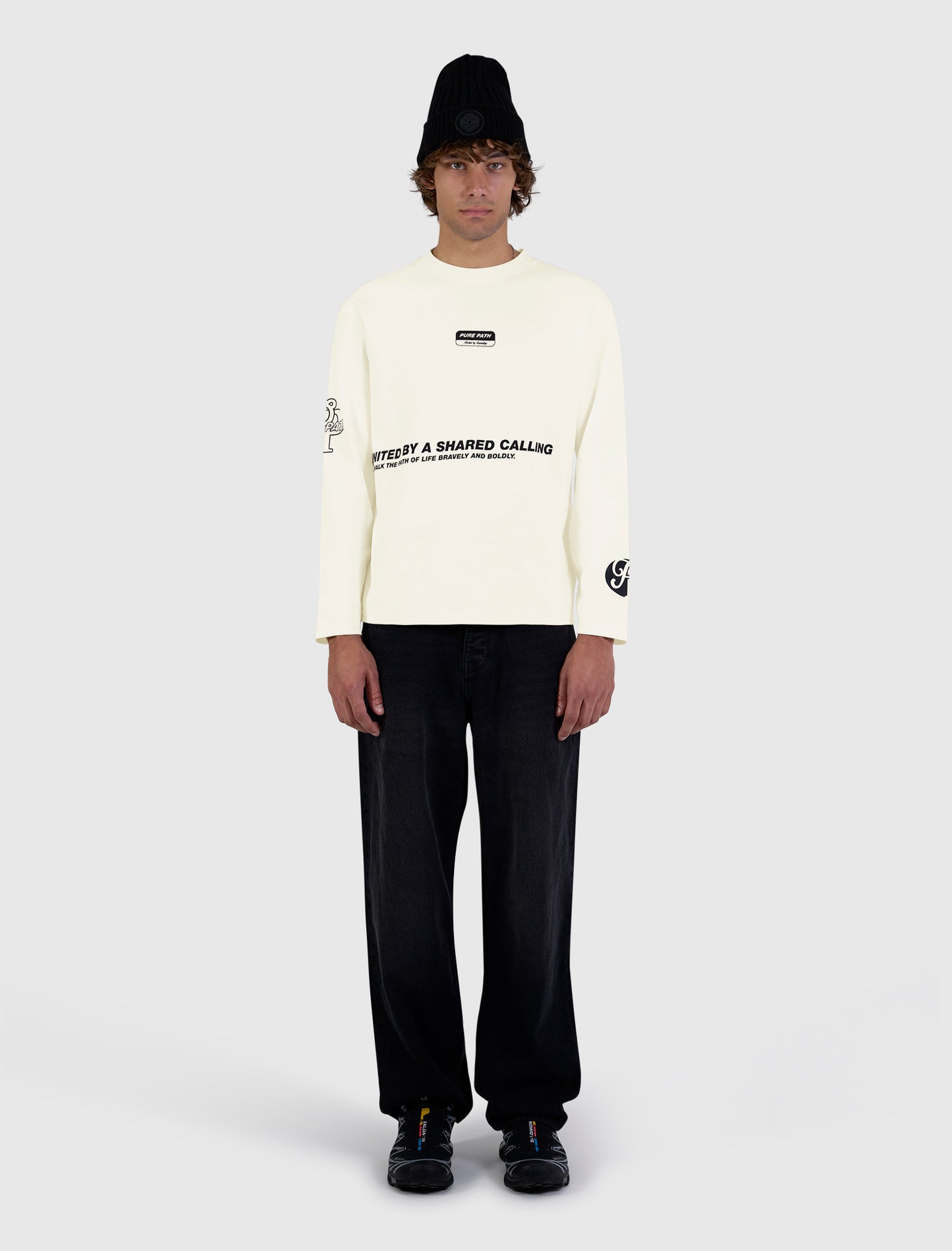 United Longsleeve T-shirt Ecru