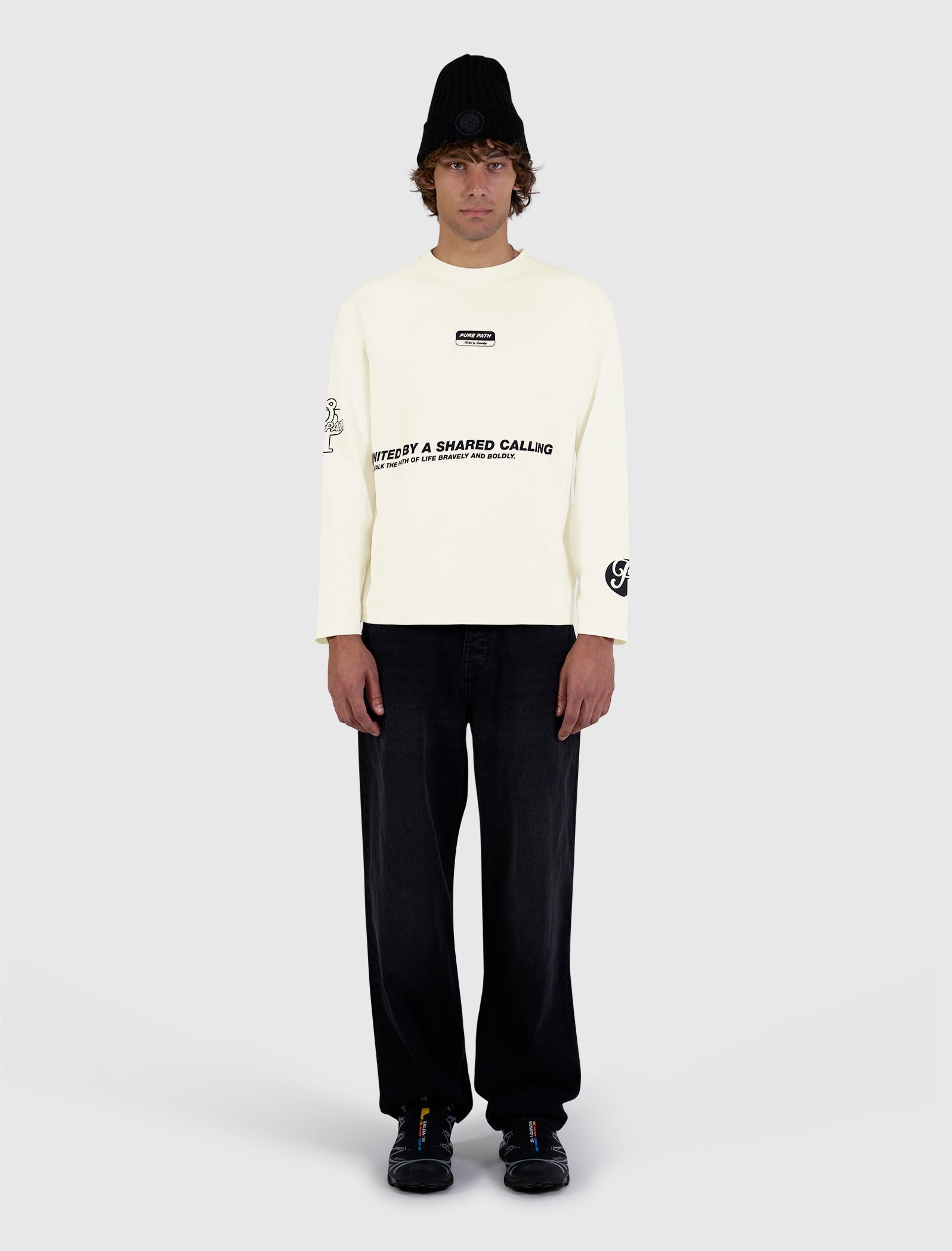 United Longsleeve T-shirt Ecru