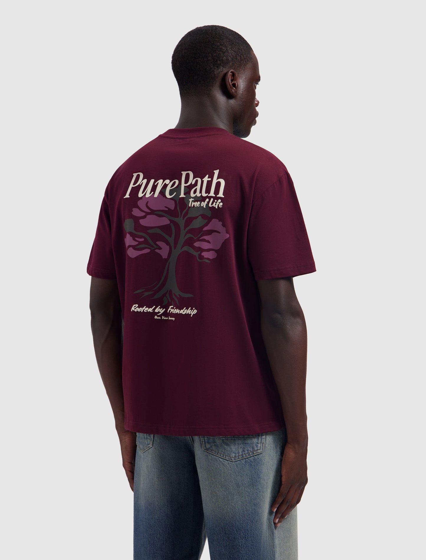 Tree Of Life T-shirt Wine Red