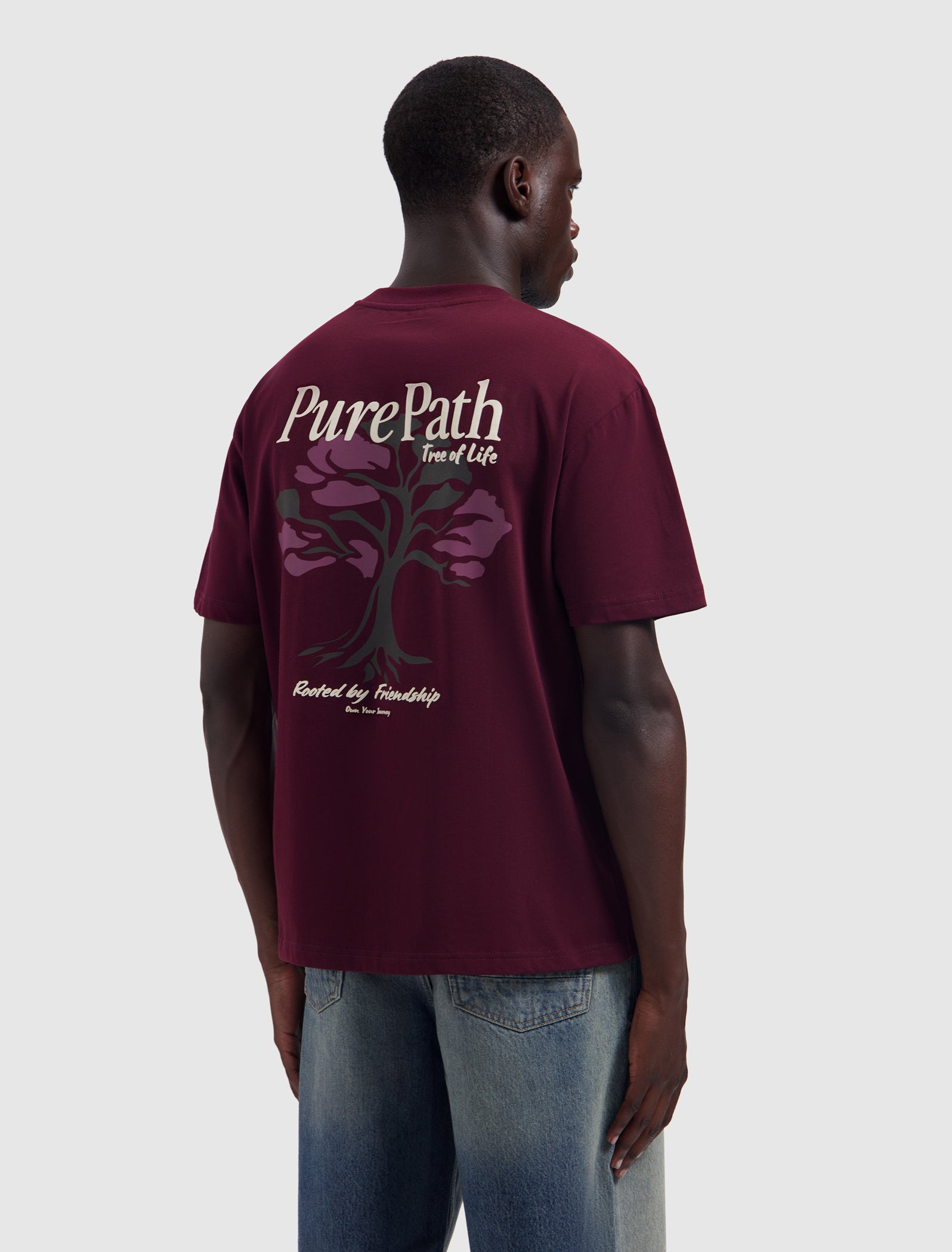 Tree Of Life T-shirt Wine Red