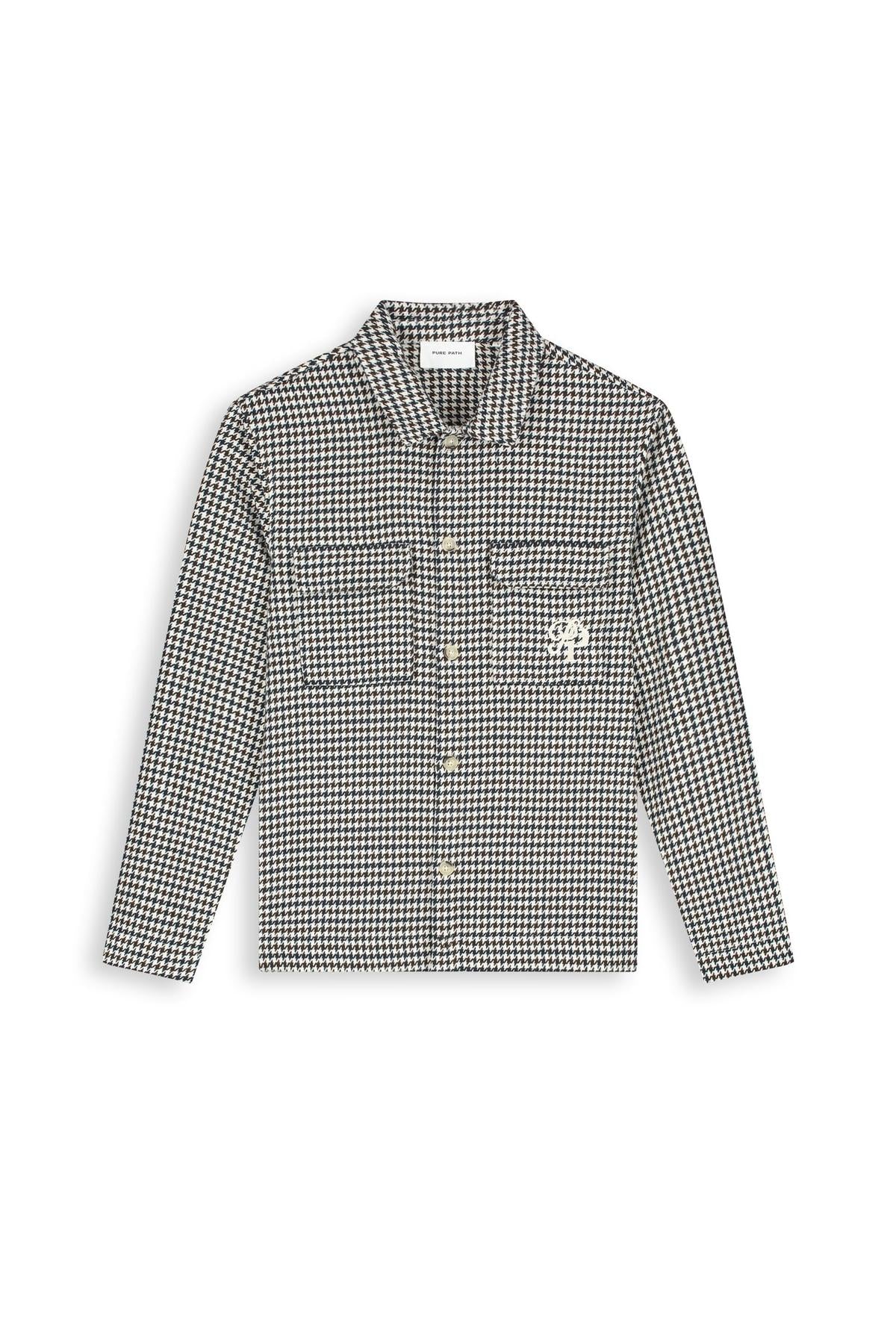 Houndstooth Shirt Ecru