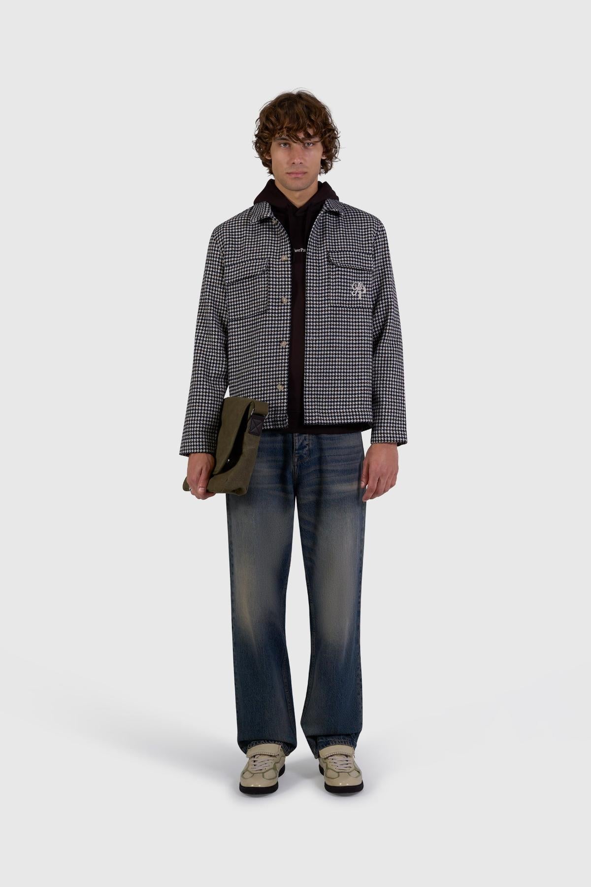 Houndstooth Shirt Ecru