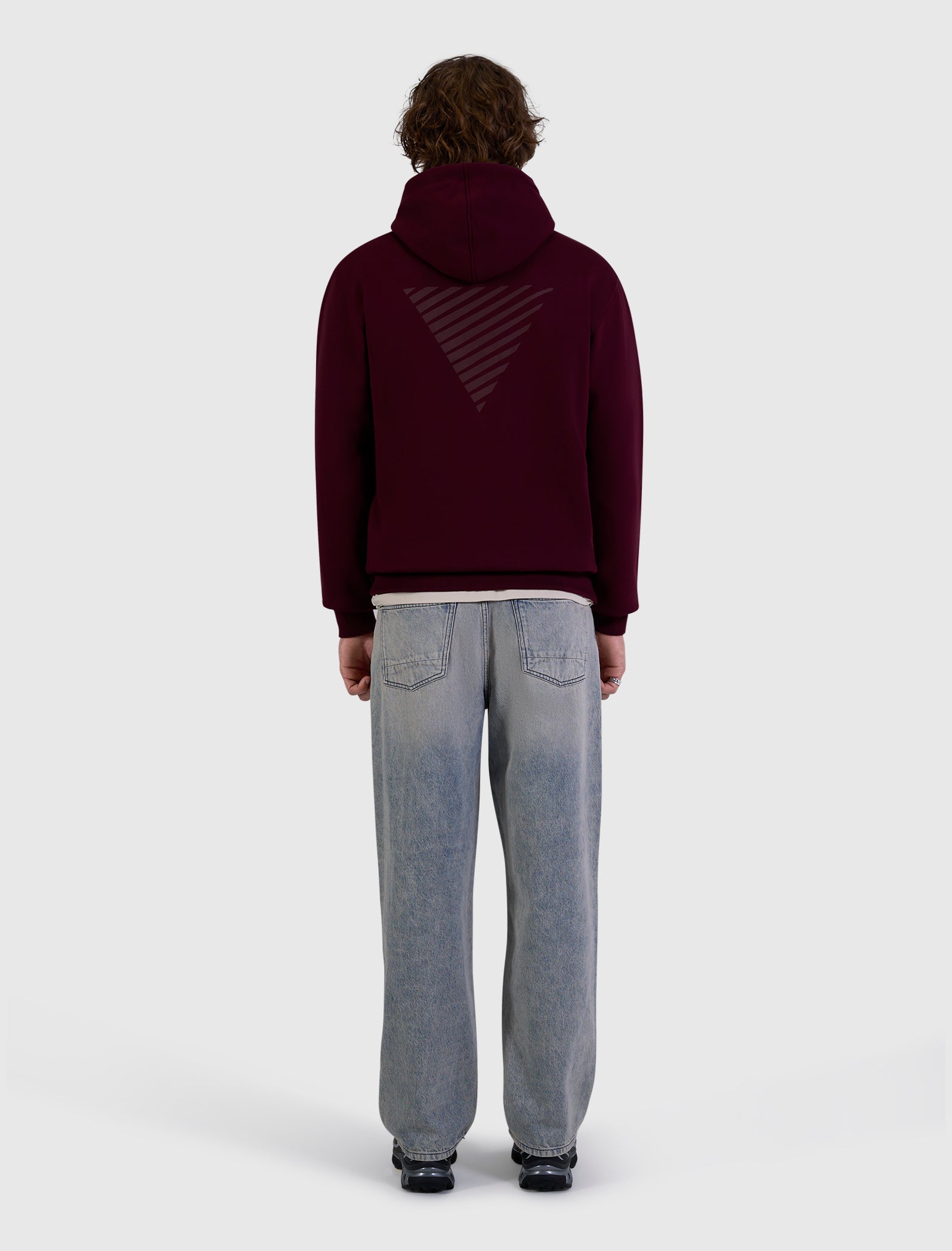 Essential Logo Hoodie Wine Red