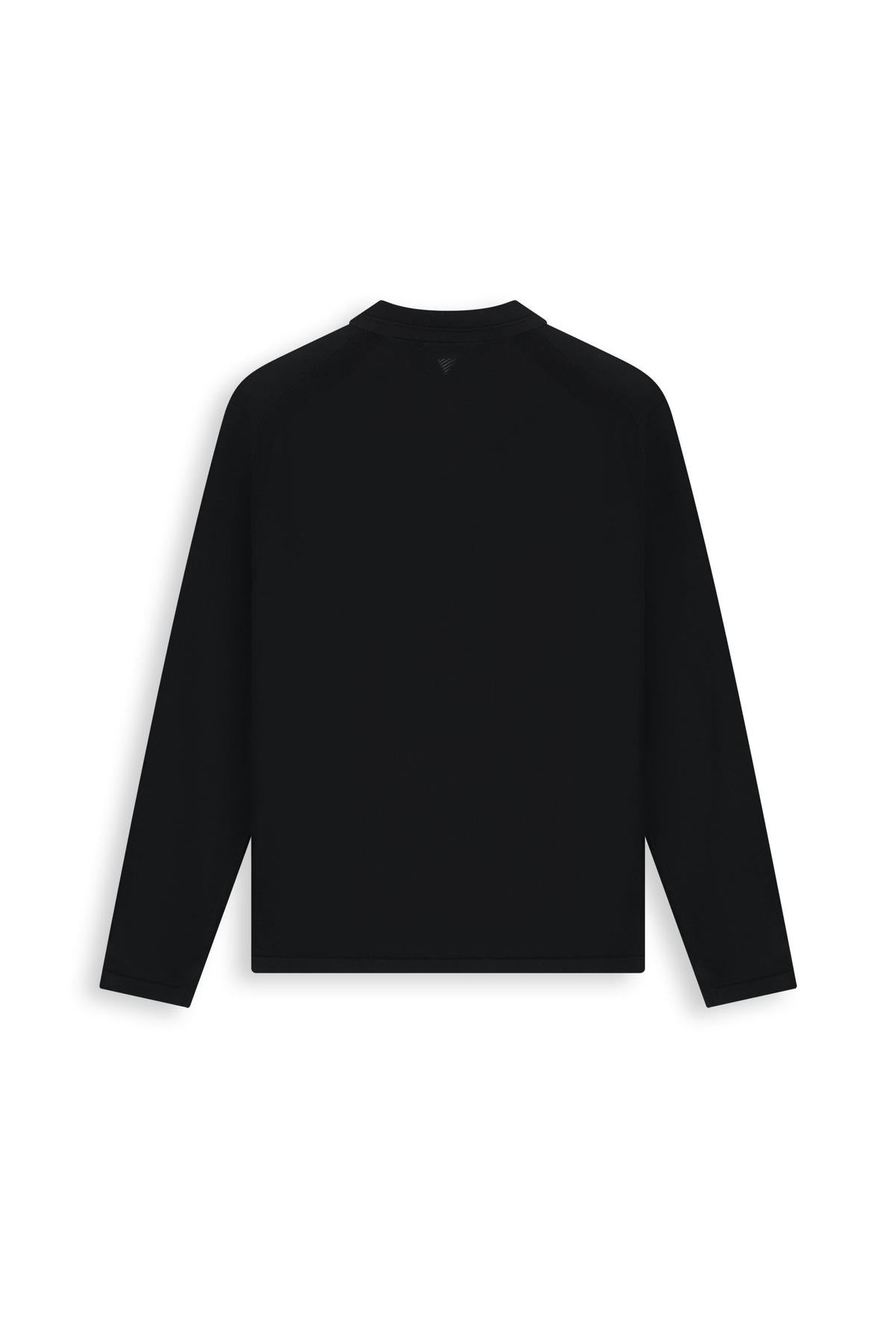 Light weight Knit Polo Black
