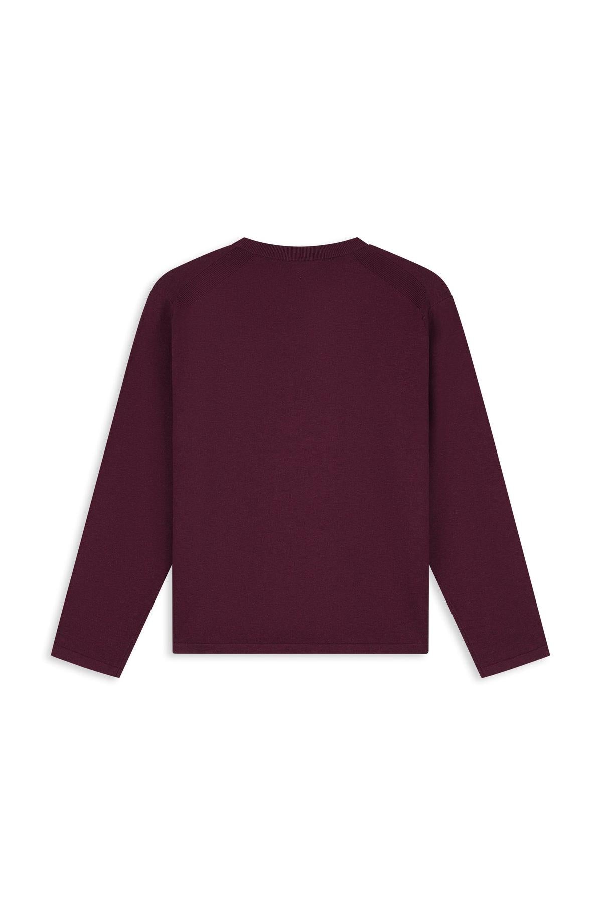 Light weight Knit Sweater Wine Red
