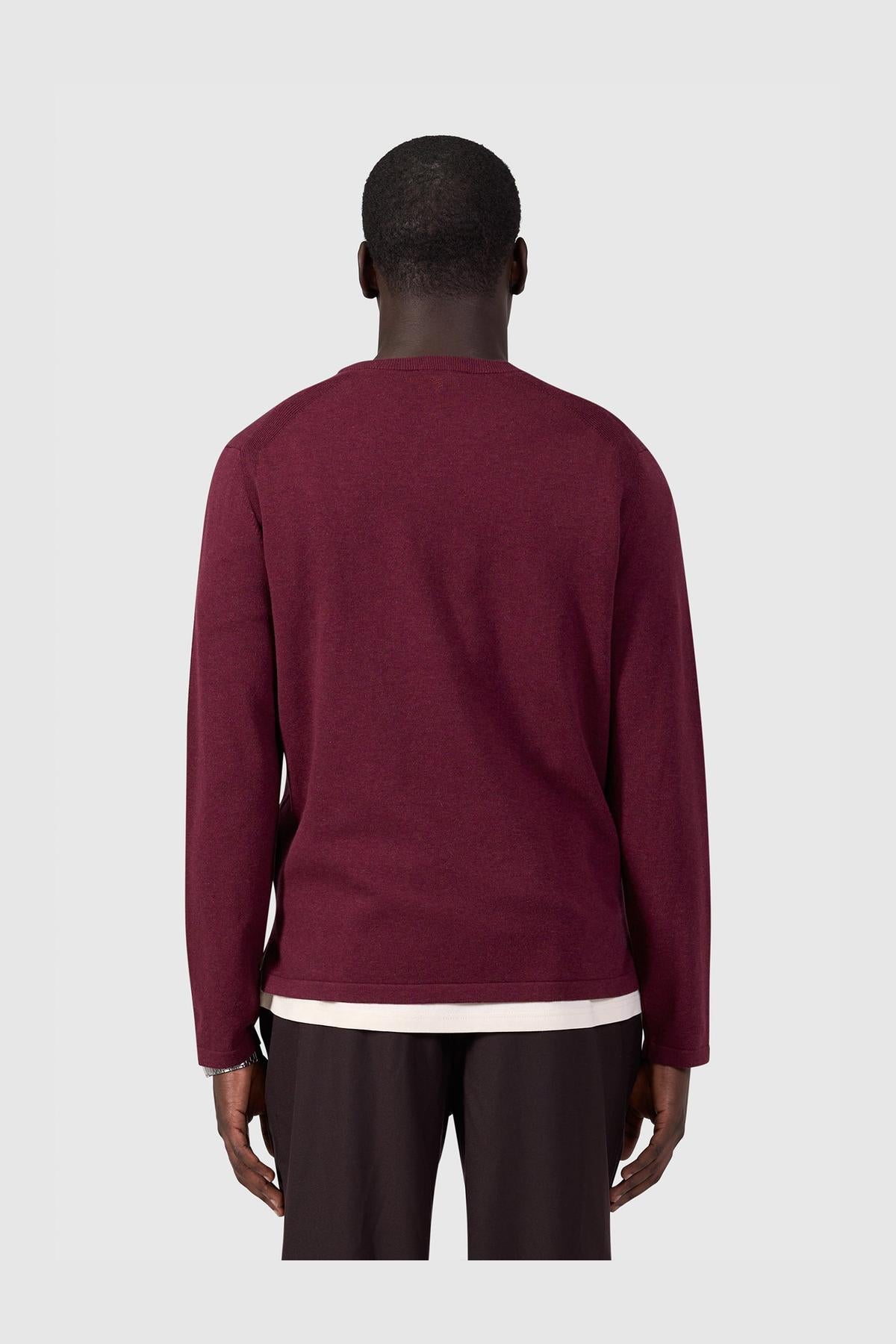 Light weight Knit Sweater Wine Red