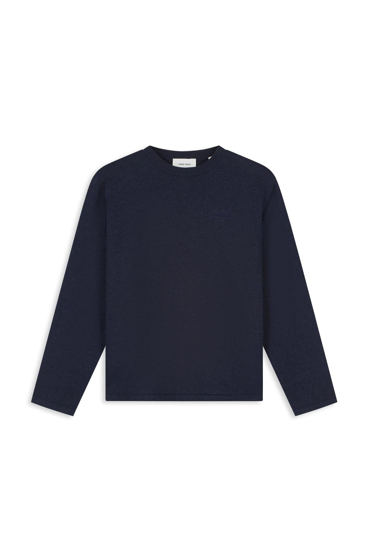 Light weight Knit Sweater Dark Navy