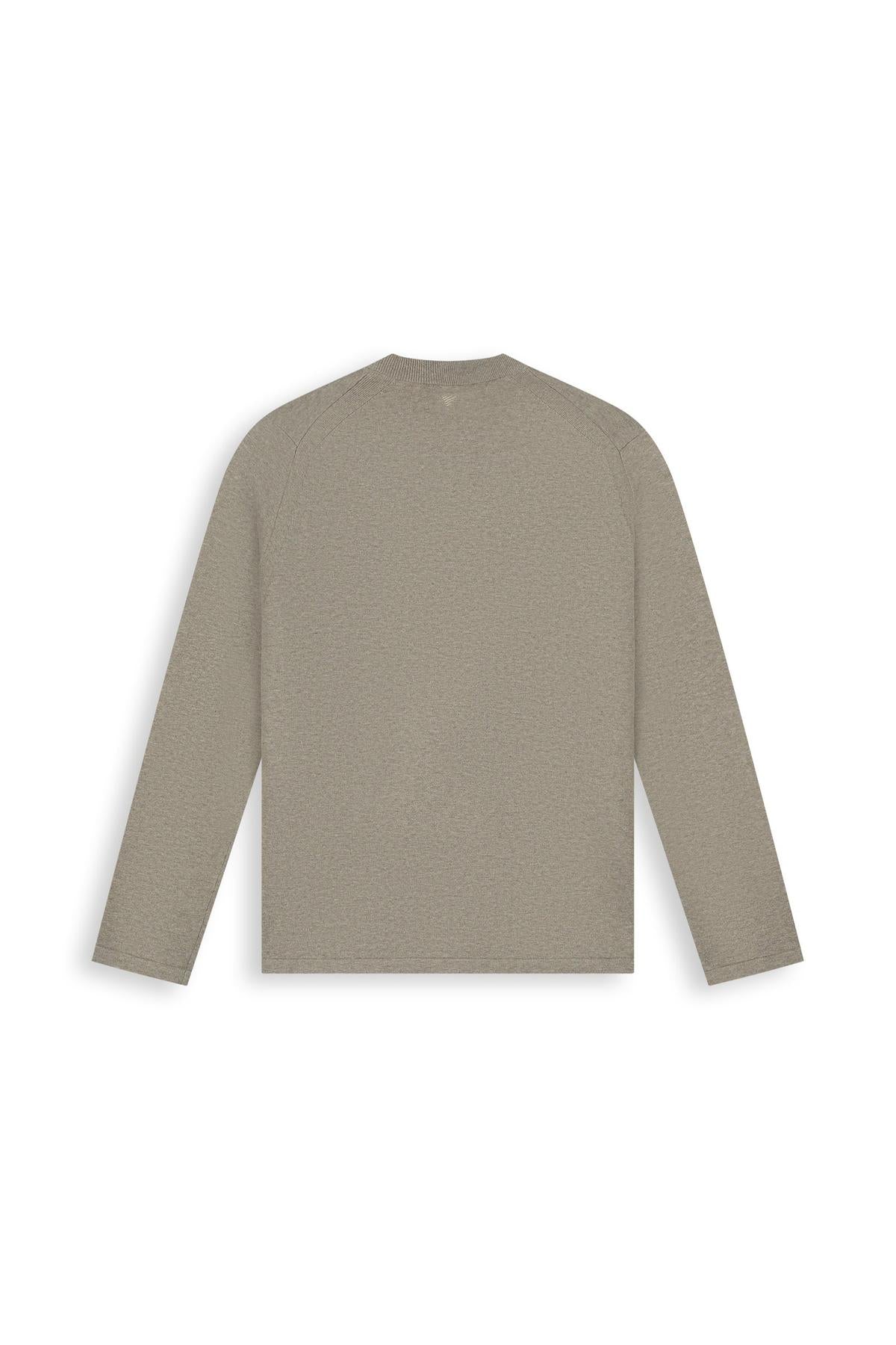 Light weight Knit Sweater Taupe Melange
