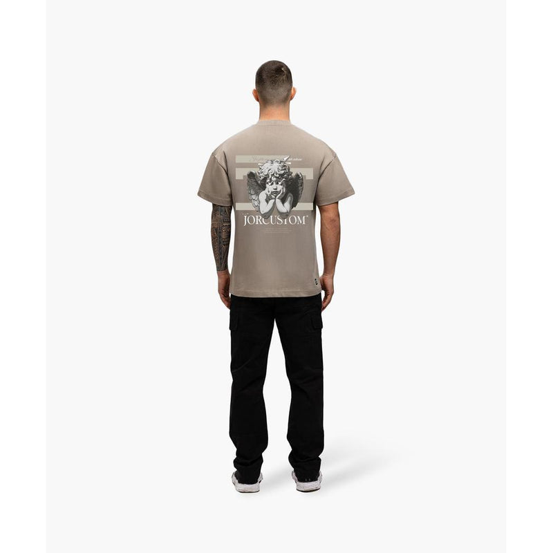 Angel 2.0 Loose fit tee Taupe-Jorcustom-Mansion Clothing