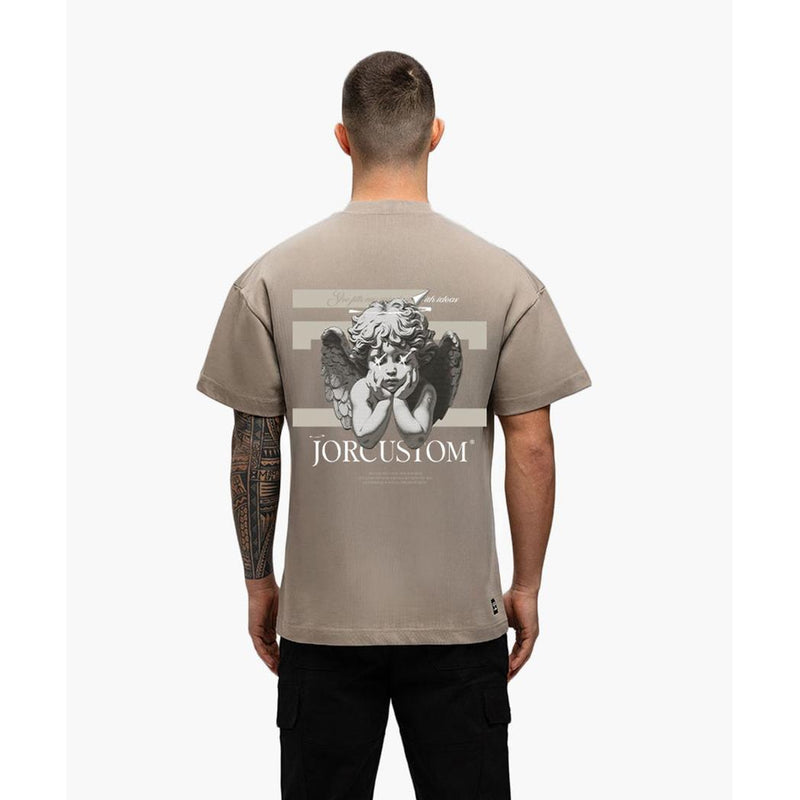 Angel 2.0 Loose fit tee Taupe-Jorcustom-Mansion Clothing