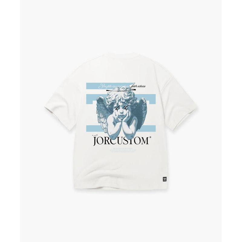 Angel 2.0 Oversized Tee White-Jorcustom-Mansion Clothing