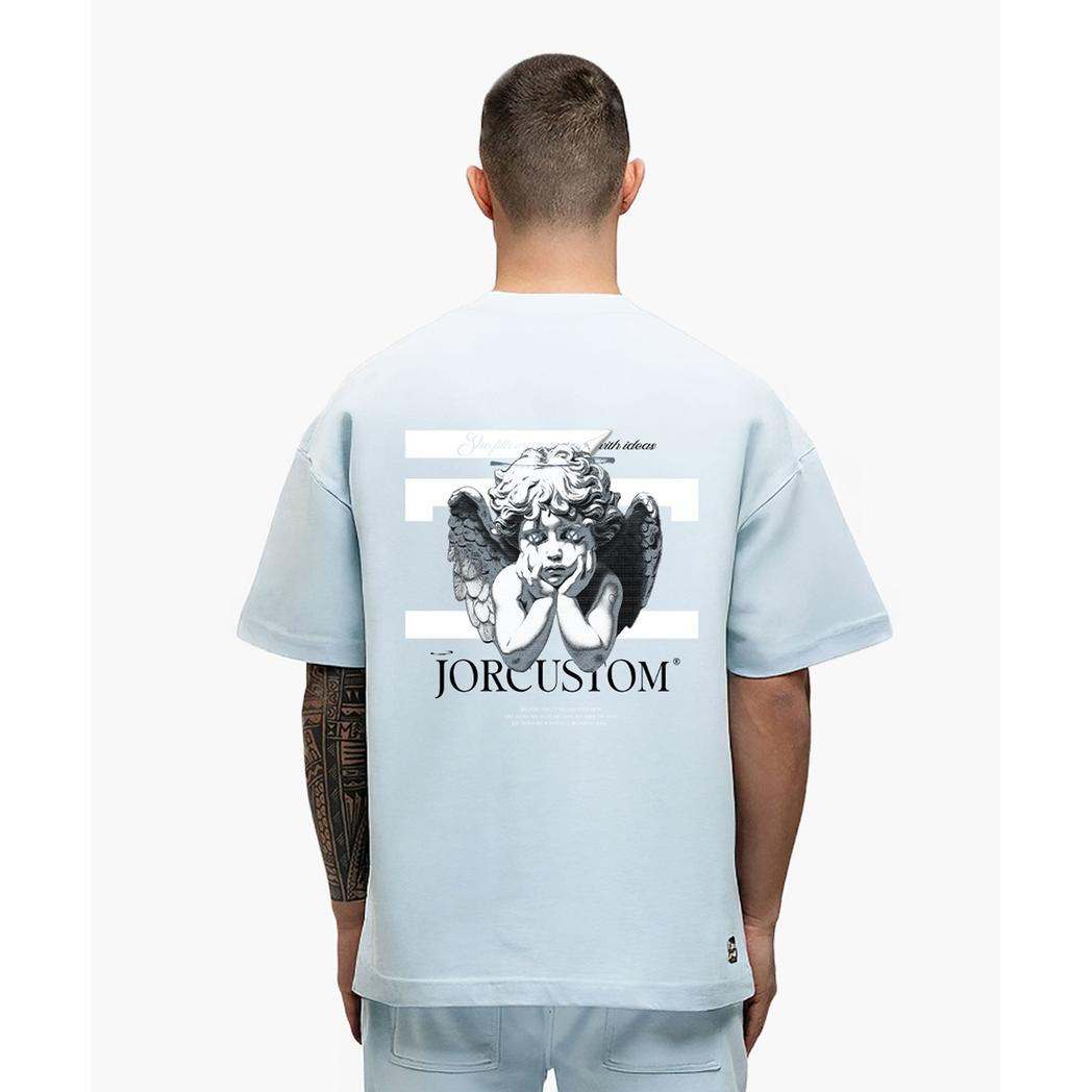 Angel 2.0 Summer Set Loose Fit T-Shirt LightBlue-JORCUSTOM-Mansion Clothing