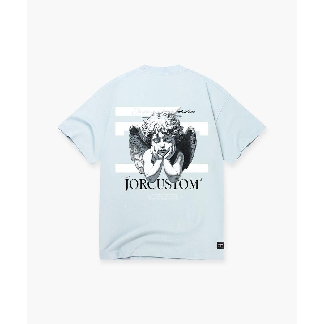 Angel 2.0 Summer Set Loose Fit T-Shirt LightBlue-JORCUSTOM-Mansion Clothing