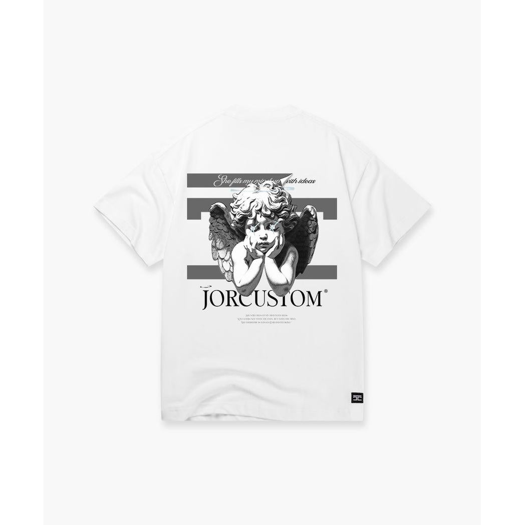 Angel2.0 Summer Set Loose Fit T-Shirt White-AcidGrey-JORCUSTOM-Mansion Clothing