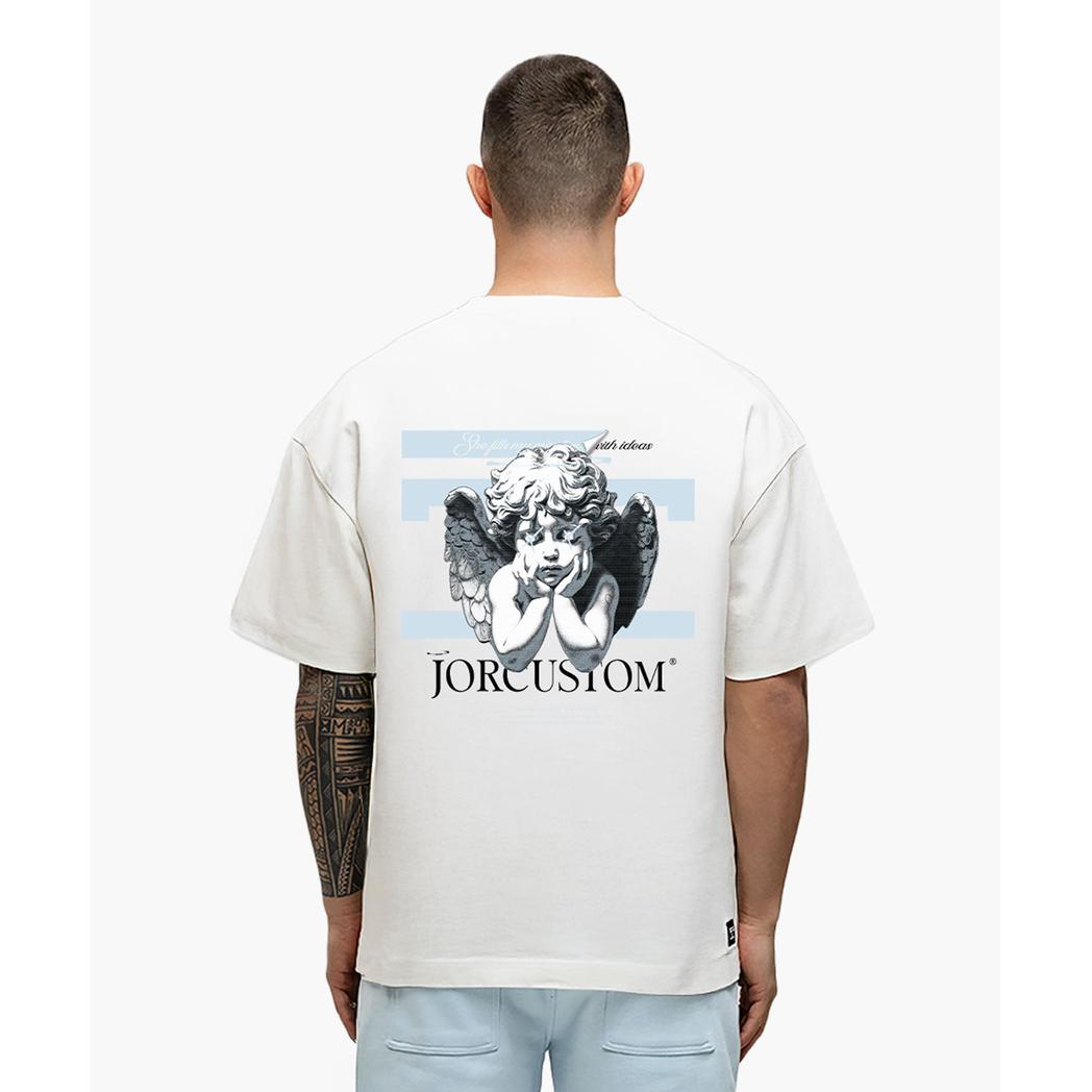 Angel2.0 Summer Set Loose Fit T-Shirt White-LightBlue