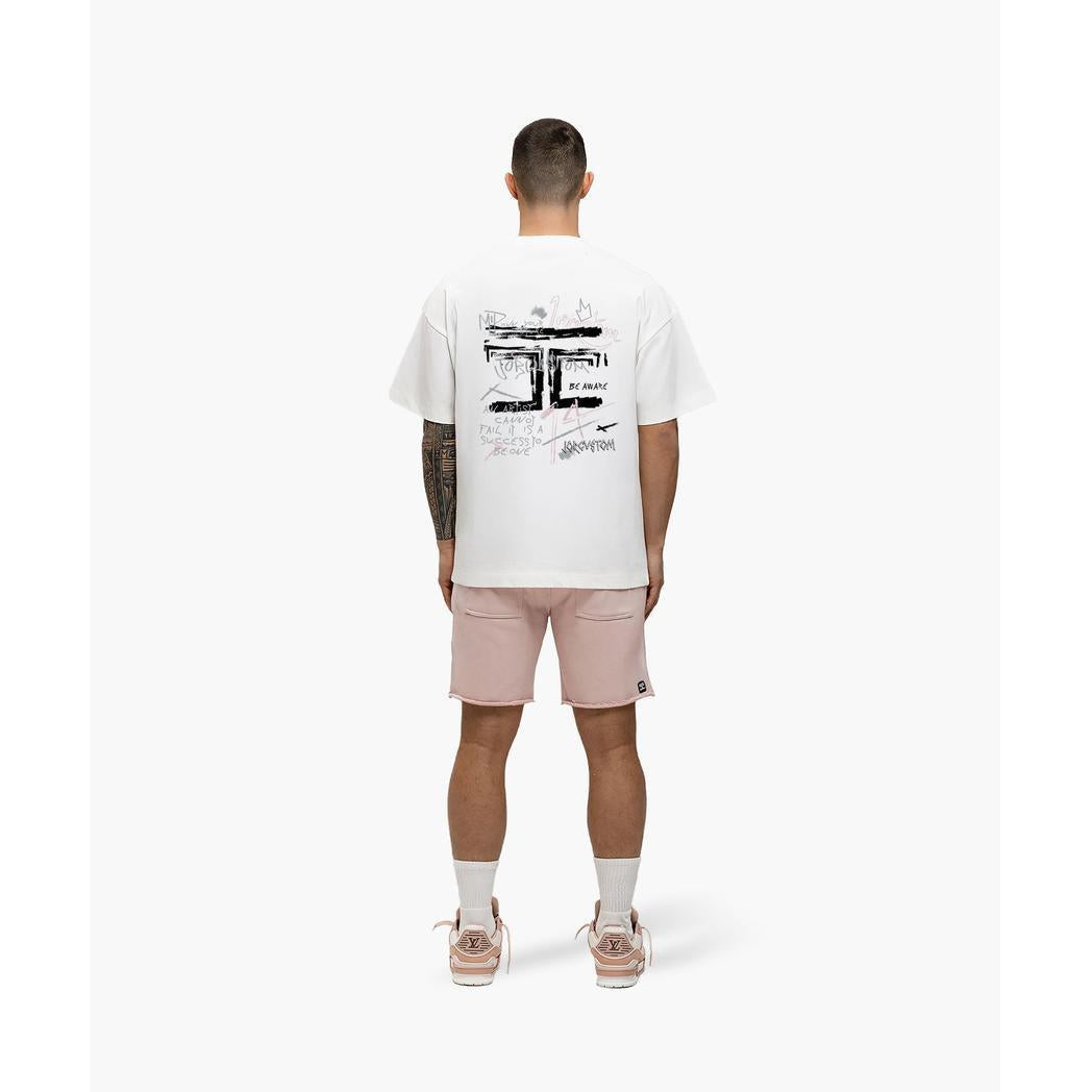 Artist Summer Set Loose Fit T-Shirt White-AshPink-JORCUSTOM-Mansion Clothing